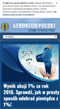 Mobile Screenshot of aeroklub-polski.pl