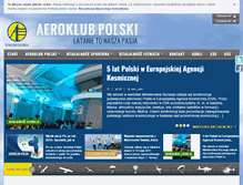 Tablet Screenshot of aeroklub-polski.pl